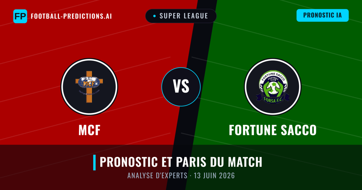 MCF vs Fortune Sacco — pronostic et avant-match
