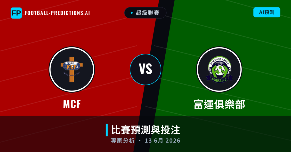 MCF vs 富運俱樂部 — 比赛预测和前瞻