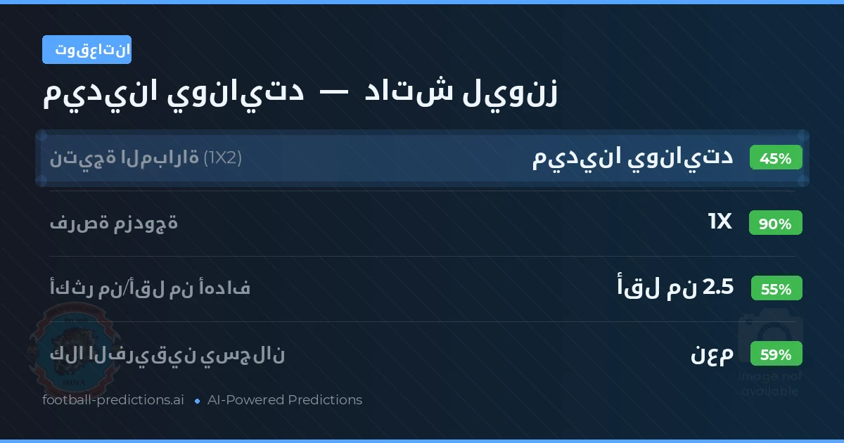 توقعاتنا: ميدينا يونايتد ضد داتش ليونز