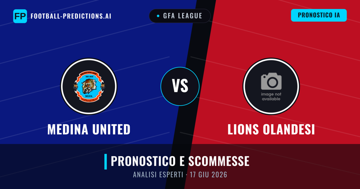 Medina United vs Lions Olandesi — pronostico e anteprima del match