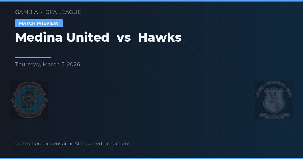 Medina United vs Hawks — dự đoán và xem trước trận đấu