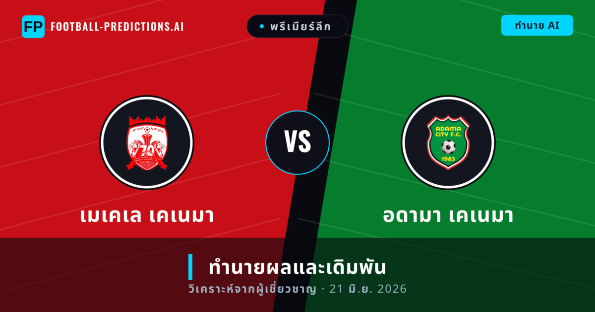 เมเคเล เคเนมา พบ อดามา เคเนมา — ทำนายผลและพรีวิวการแข่งขัน