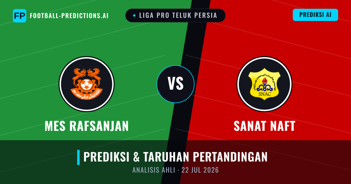 Mes Rafsanjan vs Sanat Naft — prediksi dan pratinjau pertandingan