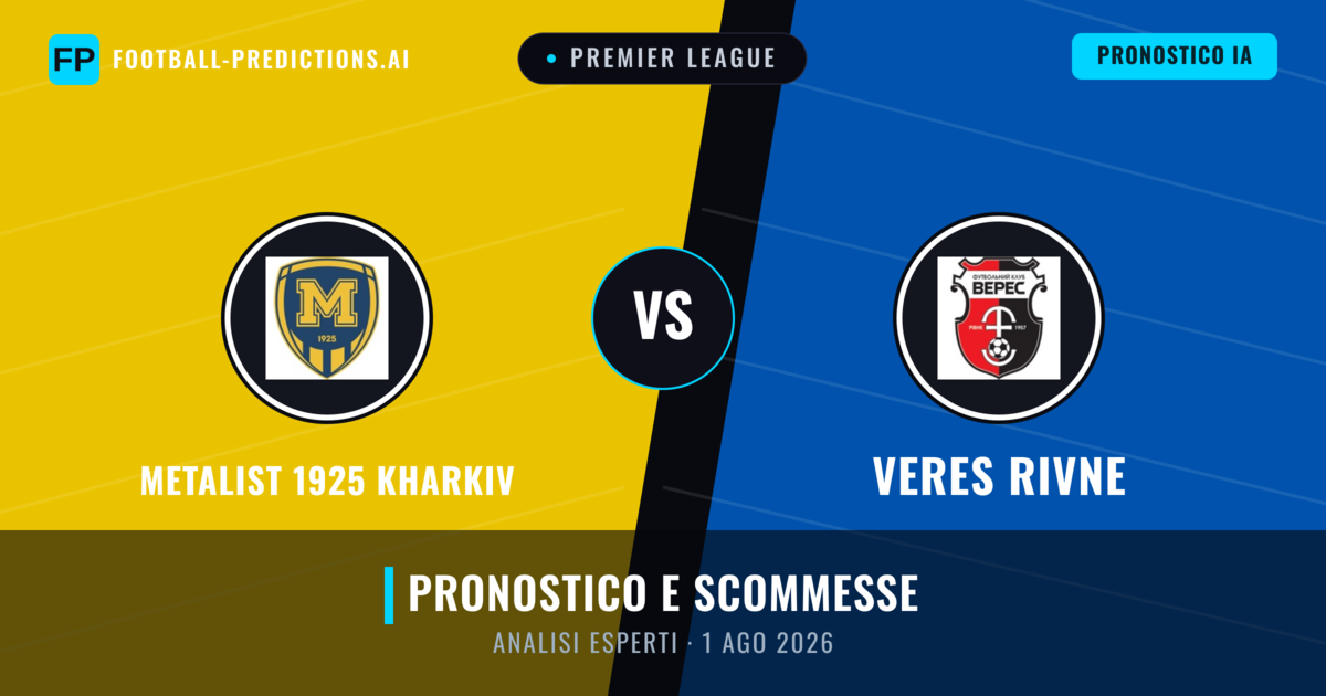 FC Kharkiv vs Veres Rivne — pronostico e anteprima del match