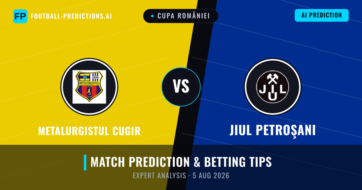 Metalurgistul Cugir vs Jiul Petroşani — match prediction & preview