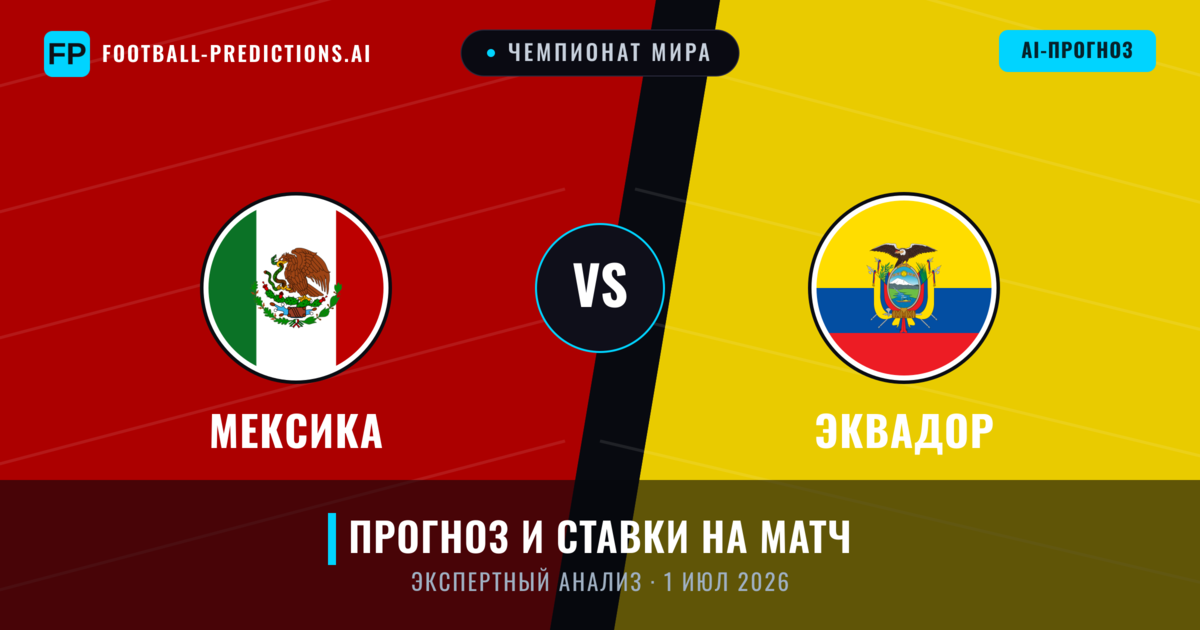 Мексика – Эквадор — прогноз и превью матча