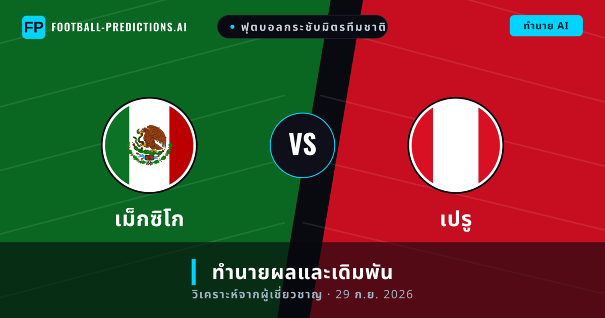 เม็กซิโก พบ เปรู — ทำนายผลและพรีวิวการแข่งขัน