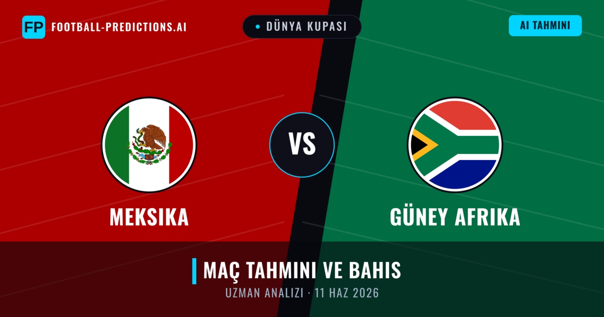 Meksika - Güney Afrika — maç tahmini ve önizleme