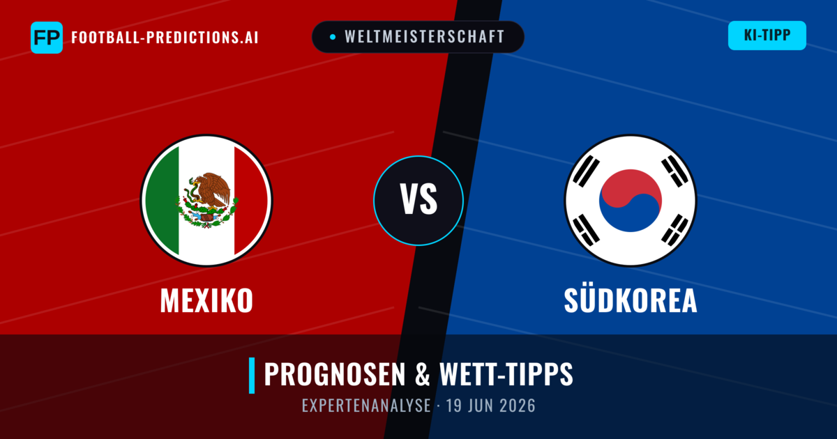 Mexiko vs Südkorea — Prognose und Spielvorschau