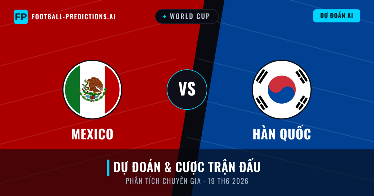 Mexico vs Hàn Quốc — dự đoán và xem trước trận đấu