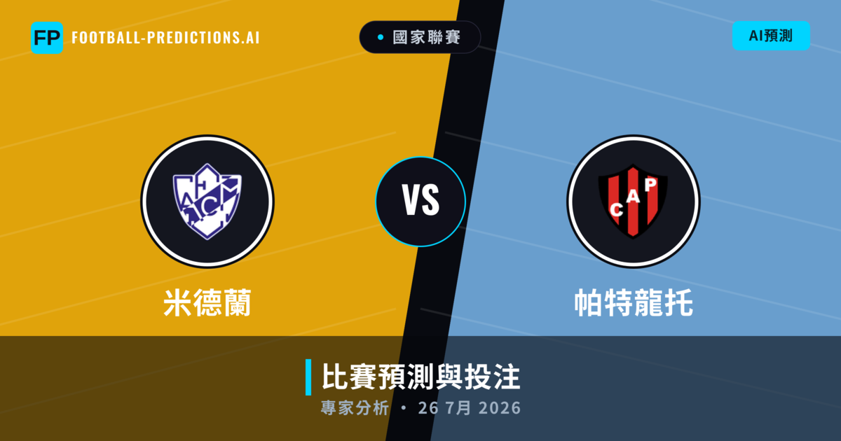 米德蘭 vs 帕特龍托 — 比赛预测和前瞻