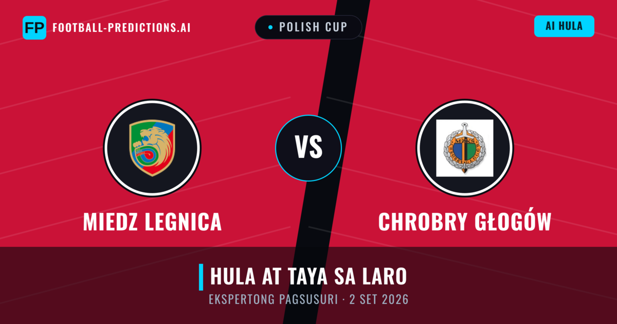 Miedz Legnica vs Chrobry Głogów — hula at preview ng laban