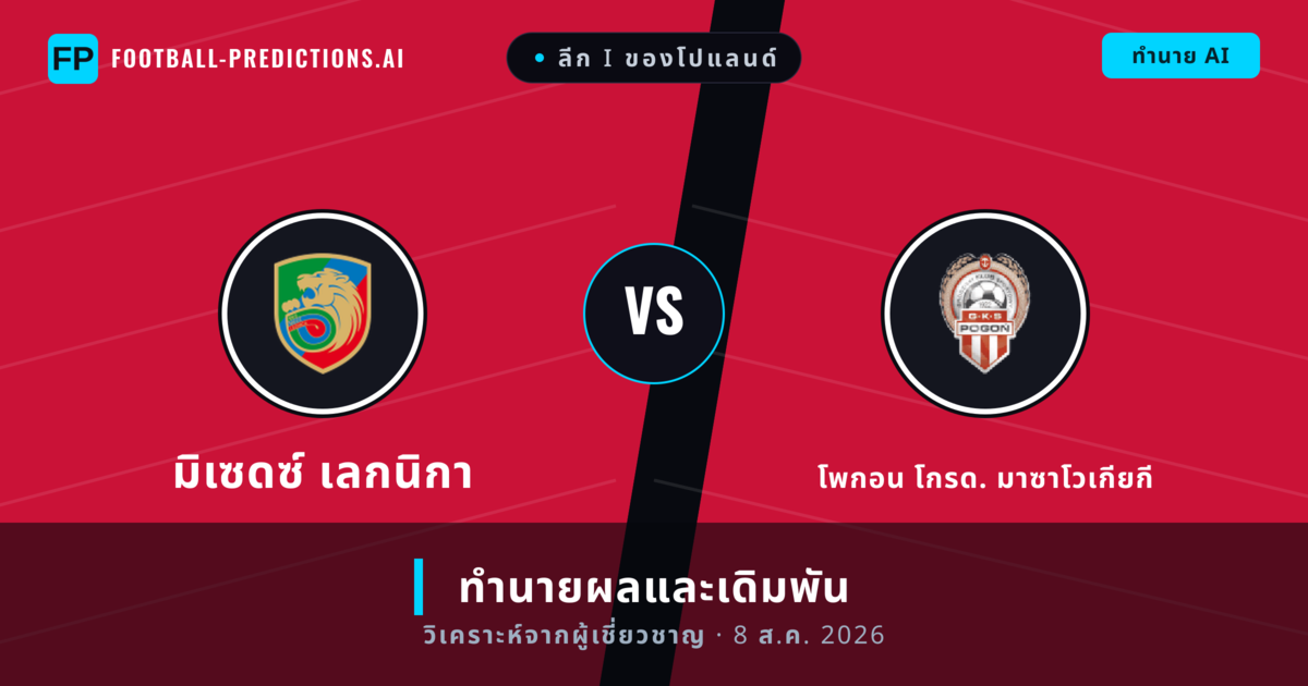 มิเซดซ์ เลกนิกา พบ โพกอน โกรด. มาซาโวเกียกี — ทำนายผลและพรีวิวการแข่งขัน