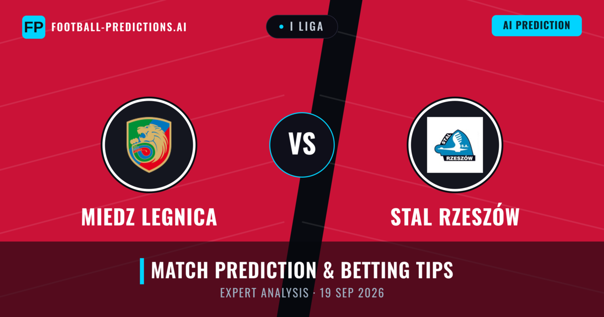 Miedz Legnica vs Stal Rzeszów — match prediction & preview
