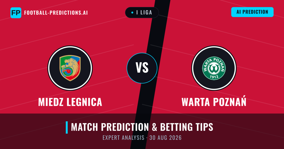 Miedz Legnica vs Warta Poznań — match prediction & preview