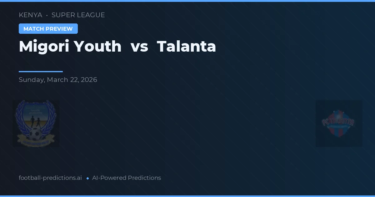 Migori Youth vs Talanta — pronostico e anteprima del match