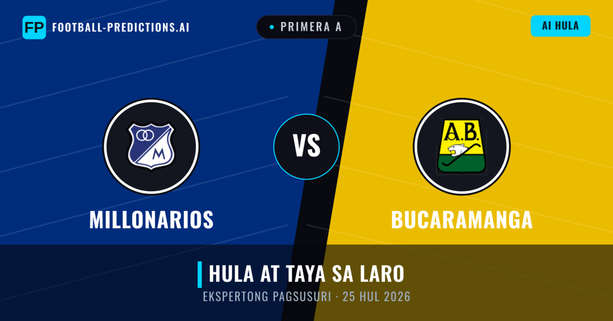 Millonarios vs Bucaramanga — hula at preview ng laban