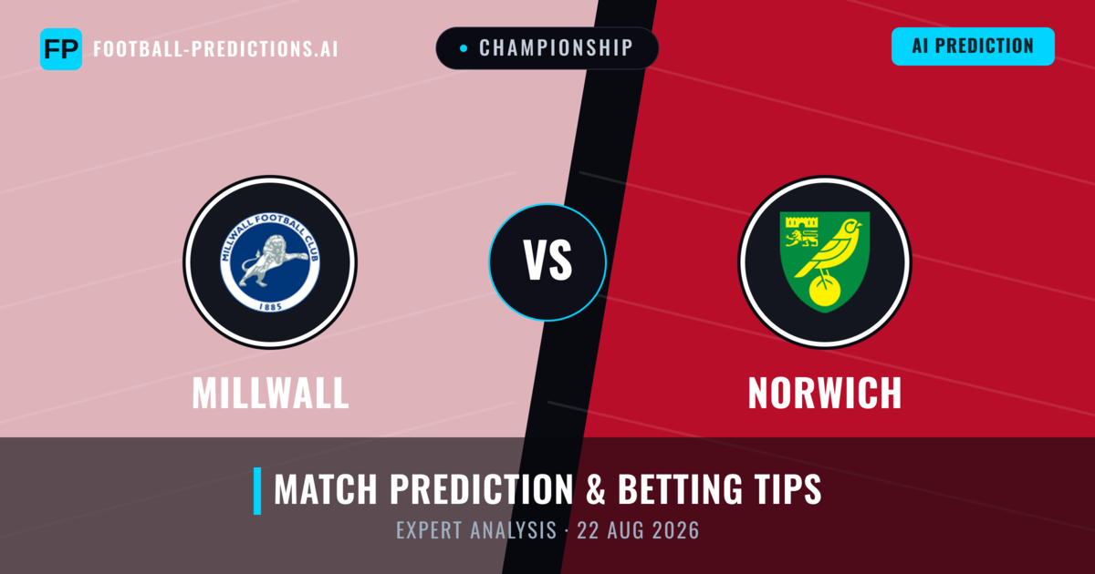 Millwall vs Norwich — match prediction & preview