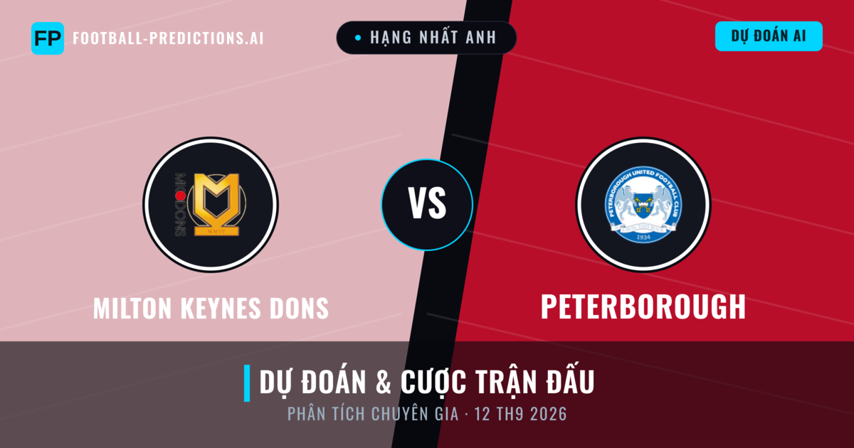 Milton Keynes Dons vs Peterborough — dự đoán và xem trước trận đấu