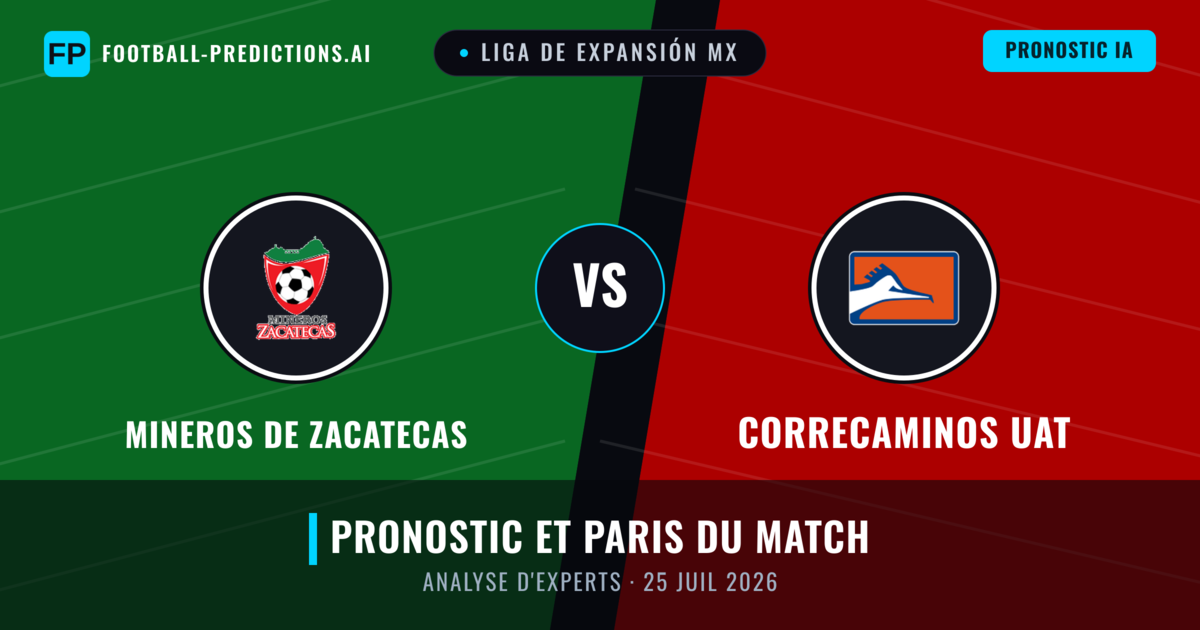 Mineros de Zacatecas vs Correcaminos UAT — pronostic et avant-match