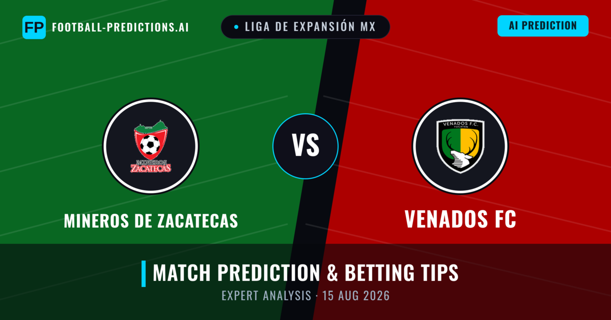 Mineros de Zacatecas vs Venados FC — match prediction & preview