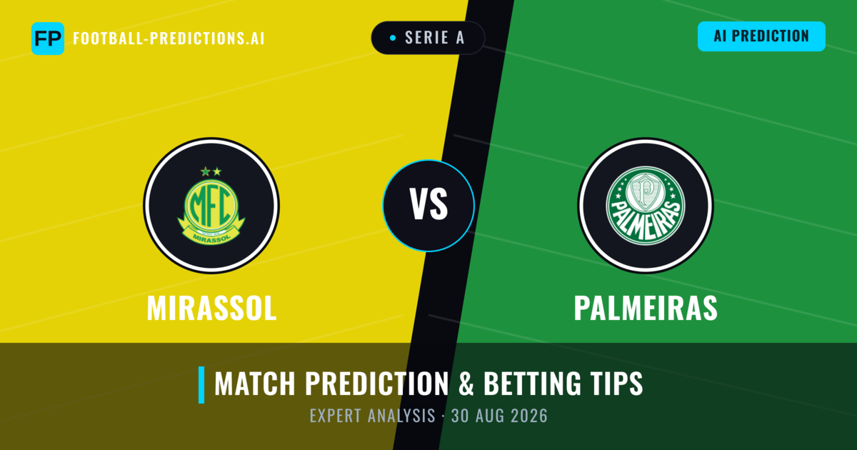 Mirassol vs Palmeiras — match prediction & preview