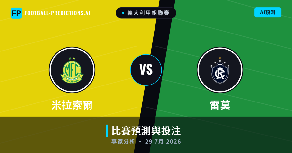 米拉索爾 vs 雷莫 — 比赛预测和前瞻