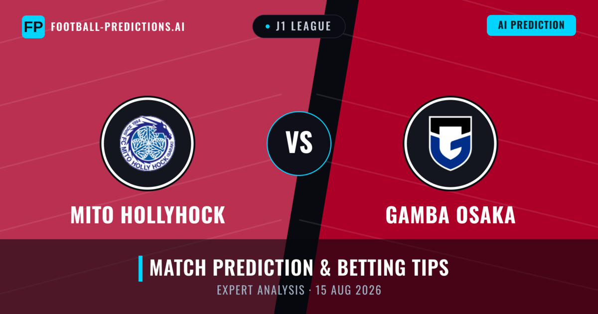 Mito Hollyhock vs Gamba Osaka — match prediction & preview