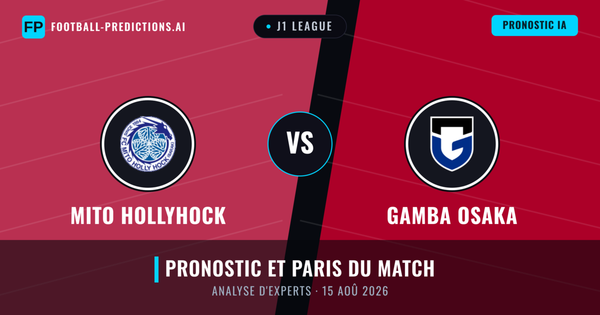 Mito HollyHock vs Gamba Osaka — pronostic et avant-match