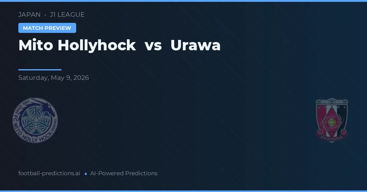 Mito Hollyhock vs Urawa — match prediction & preview