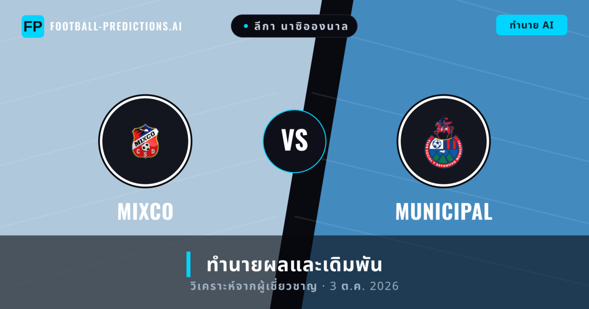 Mixco พบ Municipal — ทำนายผลและพรีวิวการแข่งขัน