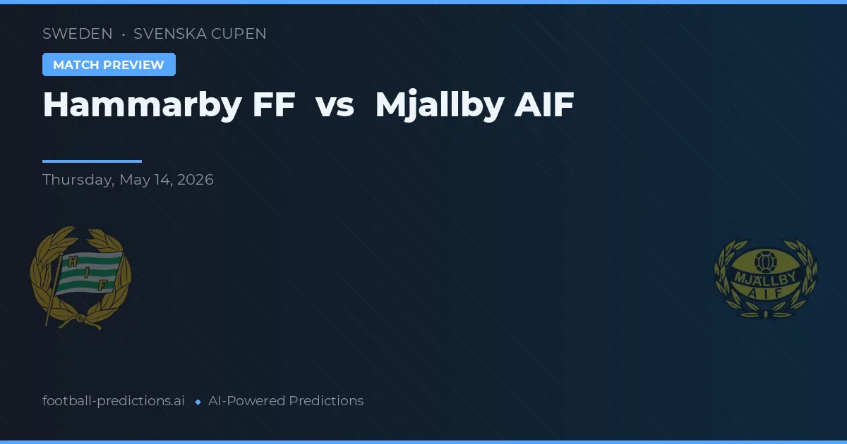 Hammarby FF vs Mjällby AIF — hula at preview ng laban