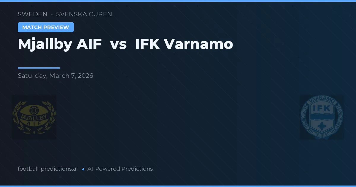 미알비 AIF 대 IFK 바르나모 — 경기 예측 및 프리뷰