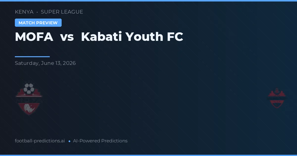 MOFA vs Kabati Youth FC — pronostic et avant-match