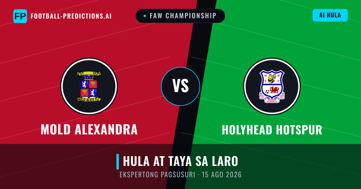 Mold Alexandra vs Holyhead Hotspur — hula at preview ng laban