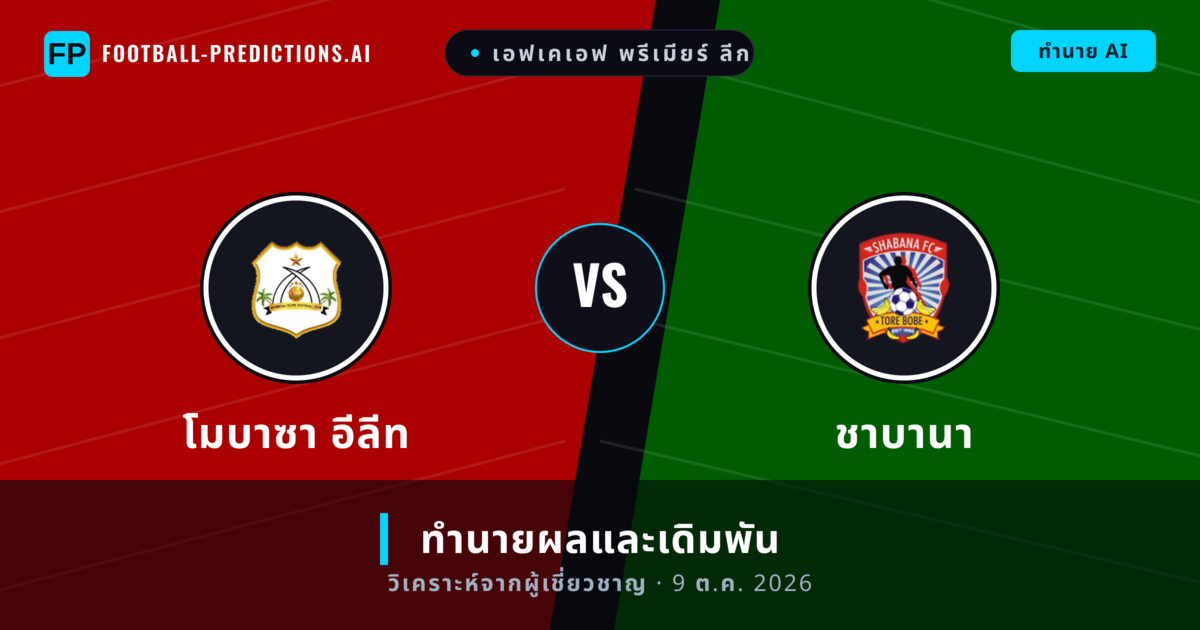 โมบาซา อีลีท พบ ชาบานา — ทำนายผลและพรีวิวการแข่งขัน