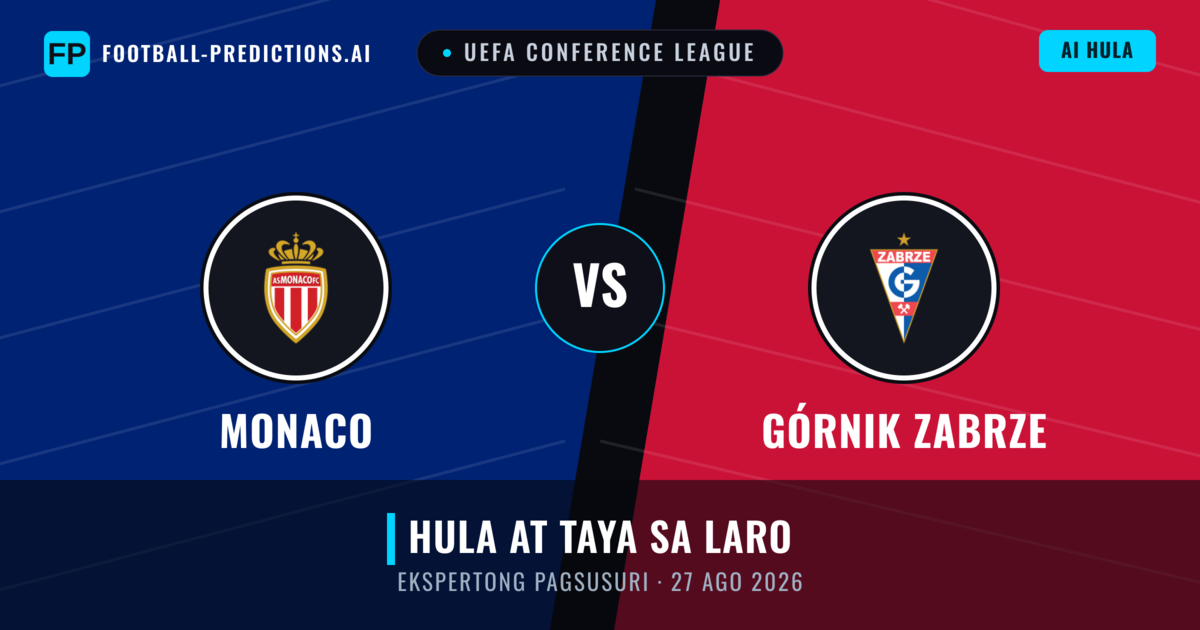 Monaco vs Górnik Zabrze — hula at preview ng laban