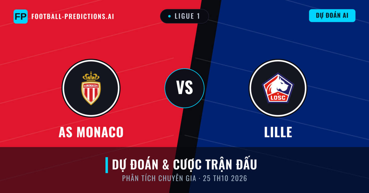 AS Monaco vs Lille — dự đoán và xem trước trận đấu