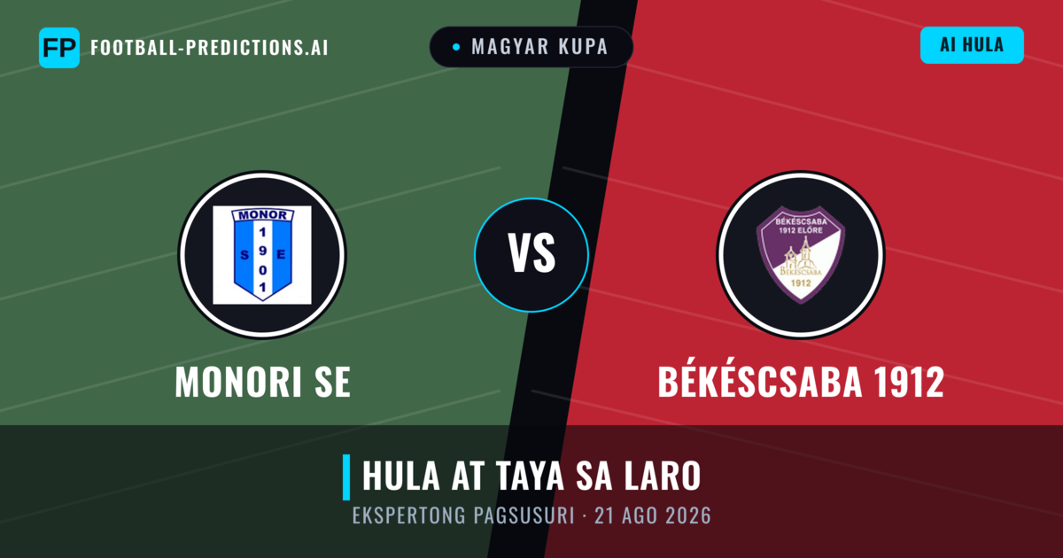 Monori SE vs Békéscsaba 1912 — hula at preview ng laban