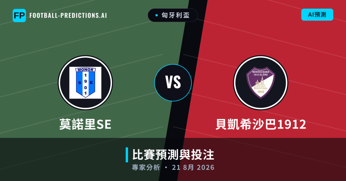 莫諾里SE vs 貝凱希沙巴1912 — 比赛预测和前瞻