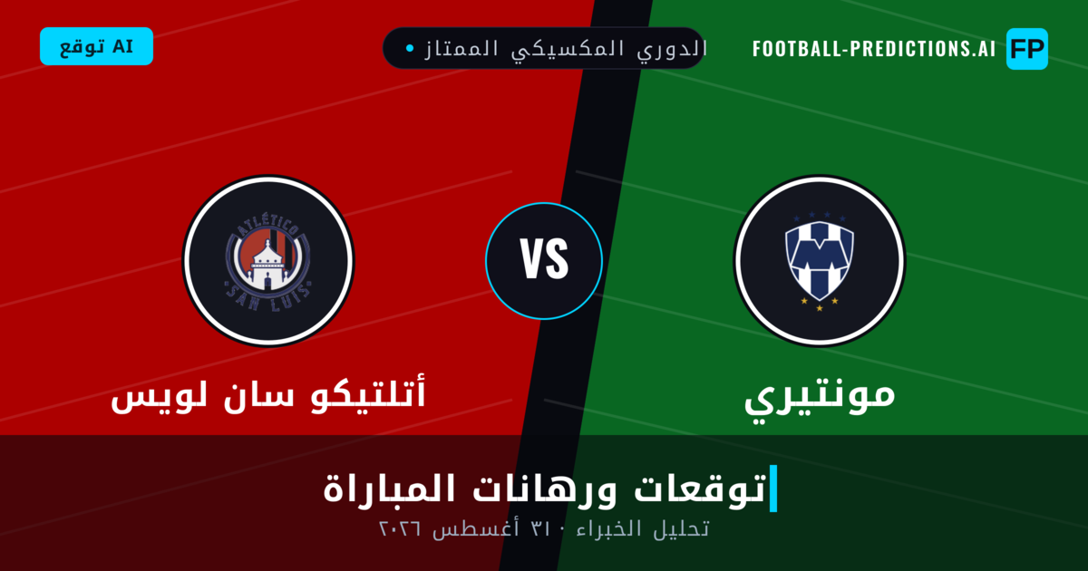 مونتيري ضد أتلتيكو سان لويس — توقعات ومعاينة المباراة