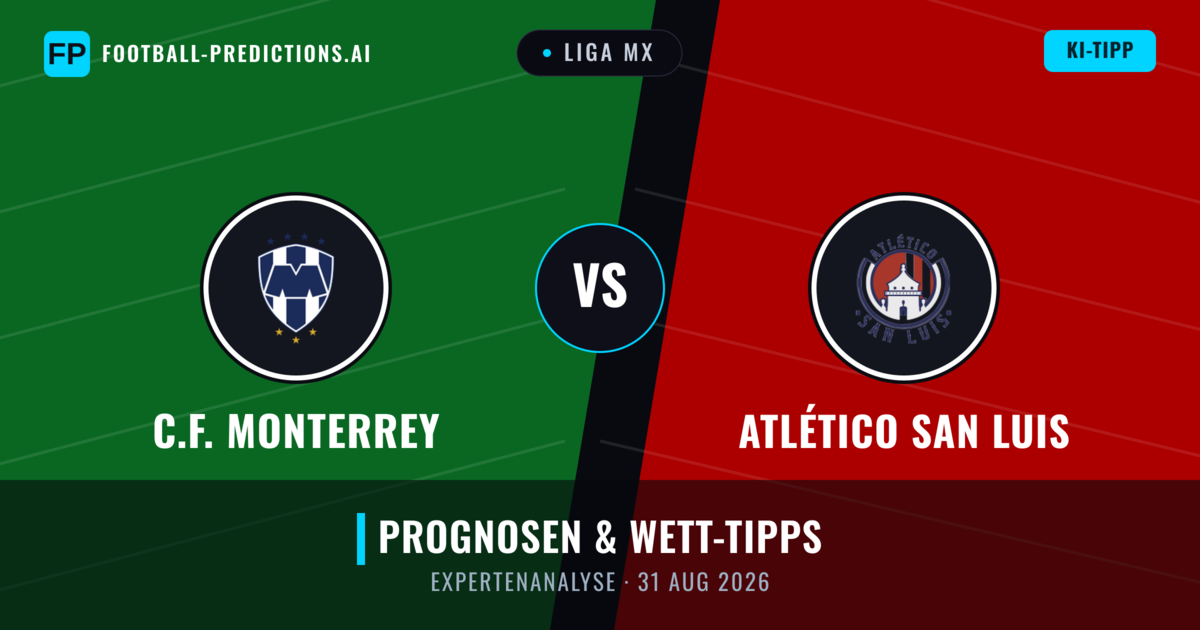 C.F. Monterrey vs Atlético San Luis — Prognose und Spielvorschau