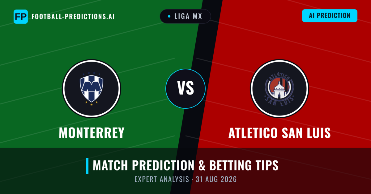Monterrey vs Atletico San Luis — match prediction & preview