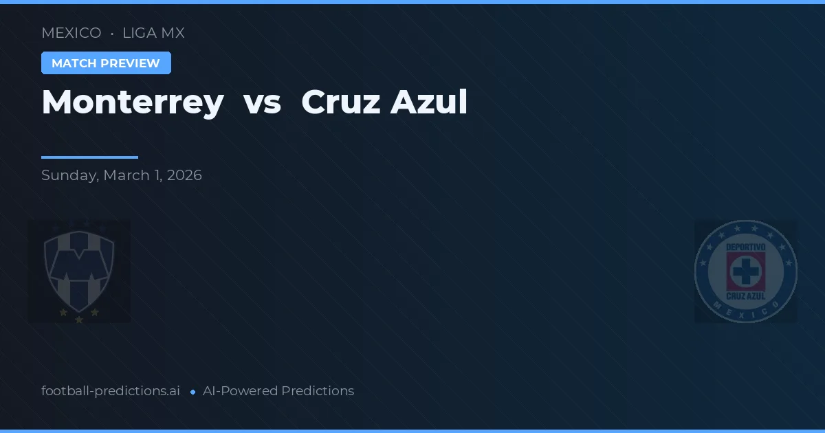 Monterrey vs Cruz Azul — hula at preview ng laban