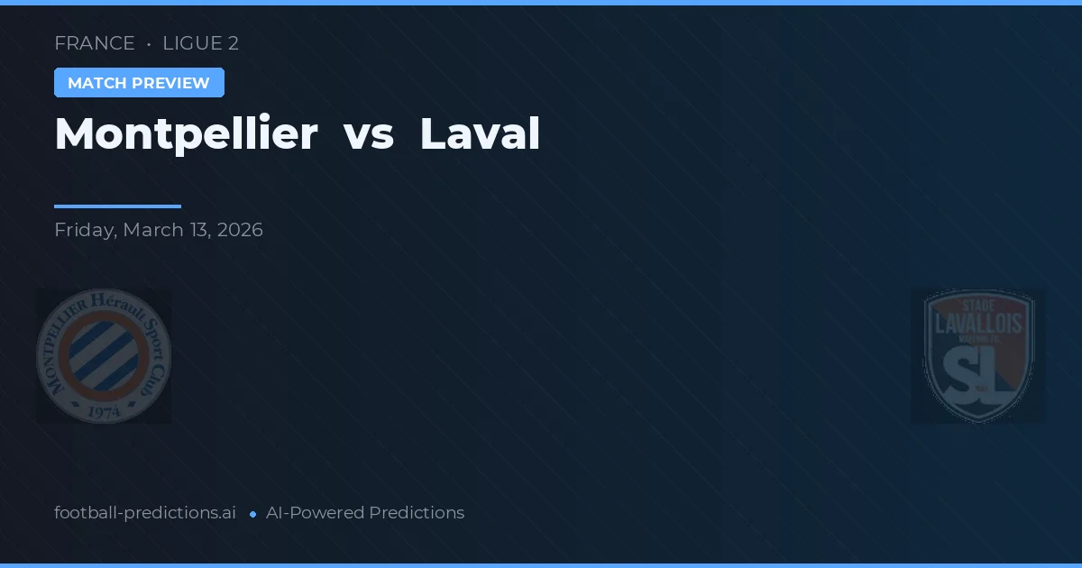 Montpellier vs Laval — match prediction & preview