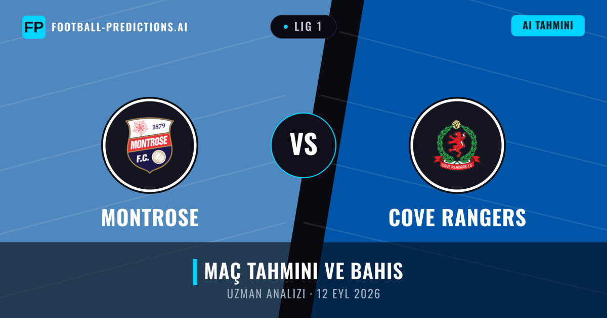 Montrose - Cove Rangers — maç tahmini ve önizleme