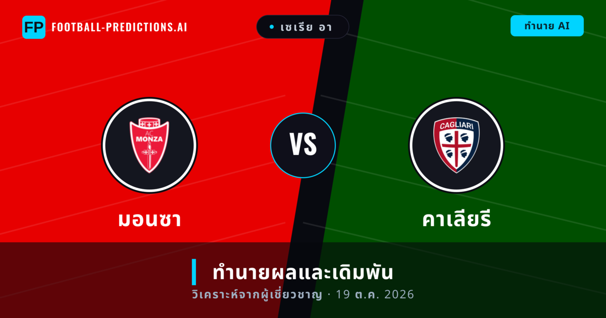 มอนซา พบ คาเลียรี — ทำนายผลและพรีวิวการแข่งขัน
