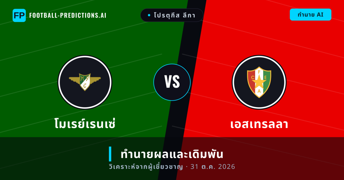 โมเรย์เรนเซ่ พบ เอสเทรลลา — ทำนายผลและพรีวิวการแข่งขัน