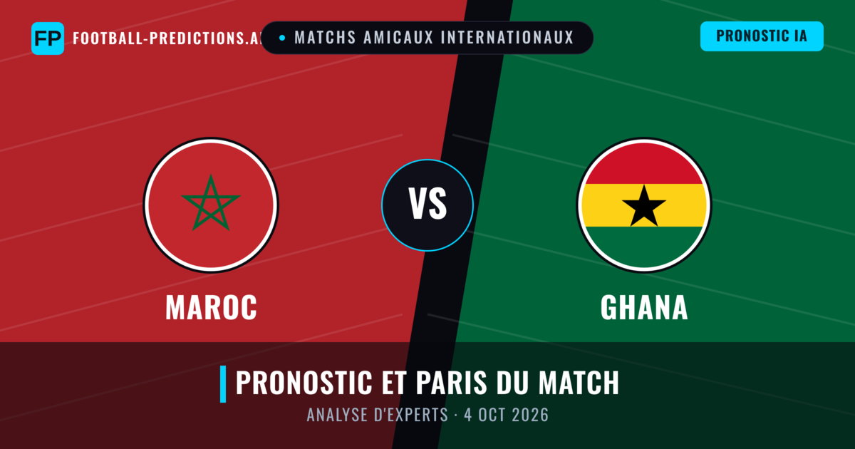 Maroc vs Ghana — pronostic et avant-match