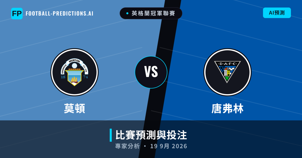 莫頓 vs 唐弗林 — 比赛预测和前瞻